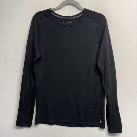 Smartwool 250 Merino Sport Long Sleeve Tee Shirt Women’s L Black - Picture 1 of 6